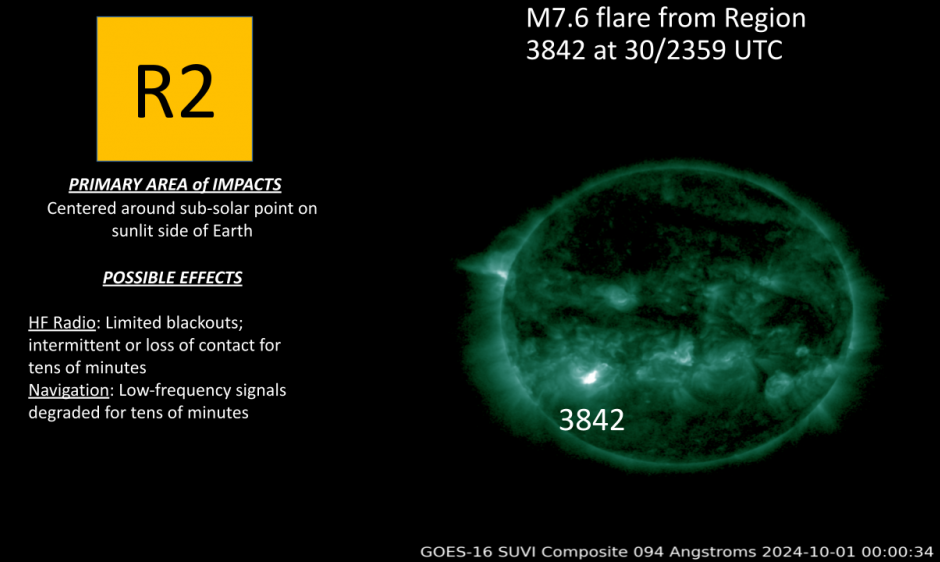 M7.6 flare