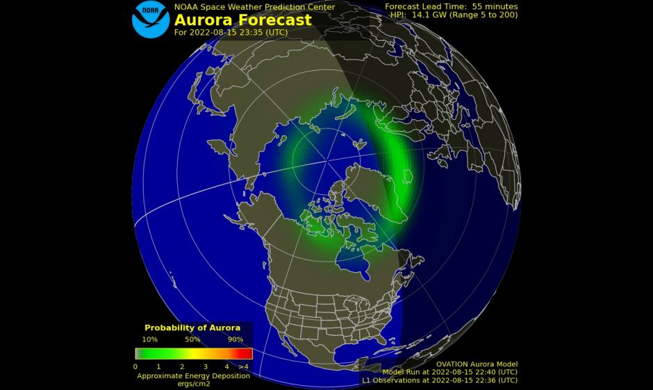 Short Term Aurora Forecast | NOAA / NWS Space Weather Prediction Center